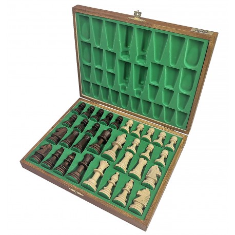 Chess Staunton Lux in wooden case ( S-10 )