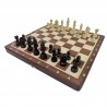 Magnetic wooden chess intarsia mahogany (S-140/I)
