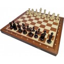 Tournament chess ser No. 5 folding mahogany intarsia (S-12/M)