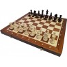 Tournament chess ser No. 6 folding mahogany intarsia (S-16/M)