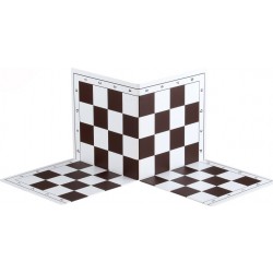 Chessboard No. 4, plastic folding in 4, white and brown (S-211)