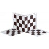 Chessboard No. 6, plastic folding in 4, white and brown (S-212/br)