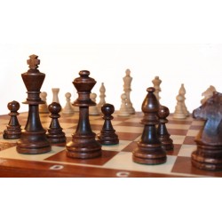 Vintage Yugoslavian Chess Set with Folding board KH 10 cm/4 -  Portugal