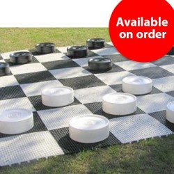 Garden Checkers - Large, plastic (S-43/W)