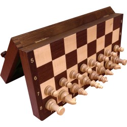 Magnetic chess / Wenge / Inlaid (S-171)
